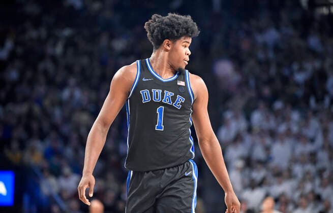 January 8, 2020: Duke forward Vernon Carey Jr. walks towards the opposite end of the court during the second half of an NCAA, College League, USA college basketball game against Georgia Tech at McCamish Pavilion in Atlanta, GA. Austin McAfee CSM 2020 NCAA Basketball: Duke vs Georgia Tech JAN 08 - ZUMAc04_ 20200108_zaf_c04_225 Copyright: xAustinxMcafeex