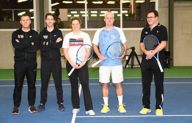 BREE JANUARY 15 : Kim Clijsters pictured during the media day on her Tennis Academy center on January 15, 2020 in Bree Belgium 15 01 2020 TENNIS : Journee medias de Kim Clijsters - Bree - 15 01 2020 PhotoNews Panoramic 