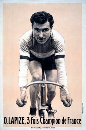 Cycling Tour de France Octave Lapize, 3 times French champion winner of the Tour de France 1910 Credit COllection KHARBINE TAPABOR  KH1125