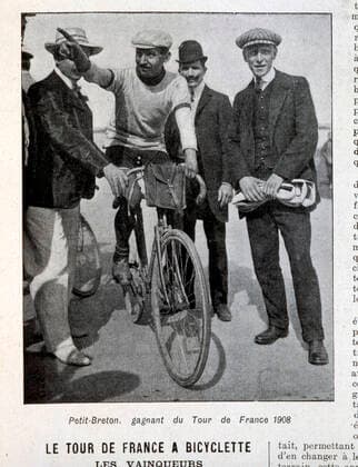 Cycling Tour de France Petit Breton, winner of the 1908 Tour de France  KH18739