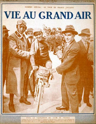 Cycling Tour de France The Belgian Thys winner of the Tour de France 1913 Cover of La Vie Au Grand Air magazine, August 1913 Kharbine Tapabor Collection  KH991