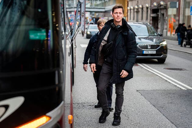 Hans Lindberg Handball mens team leaves their hotel Scandic St Jörgen in Malmoe Thursday, January 16, 2020,  Copyright: MartinxSylvestx cop105 spdk20200116-111720-L