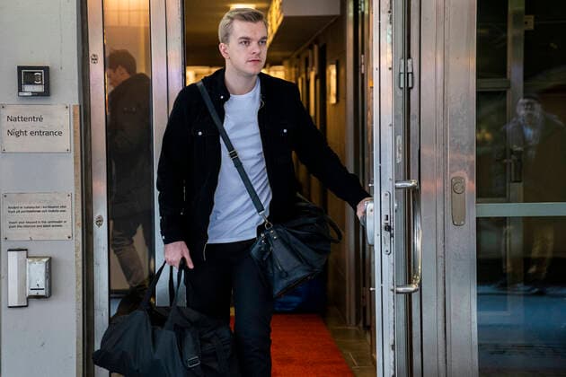 Johan Á Plógvi Hansen Handball mens team leaves their hotel Scandic St Jörgen in Malmoe on Thursday, January 16, 2020 The Danish handball men are out of the European Championships, which ended for them on Wednesday after three matches in the inaugural group game, Copenhagen Denmark,  Copyright: MartinxSylvestx cop105 spdk20200116-111755-L
