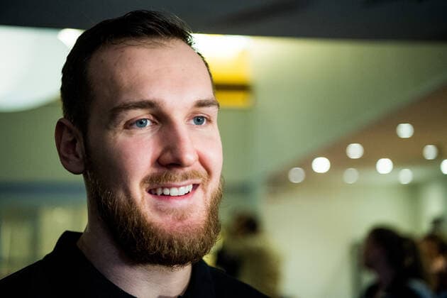 200116 Christian O Sullivan was interviewed by the media during a press meeting with Norway during the EHF European Handball Championship on January 16, 2020 in Malmö Photo Ludvig Thunman BILDBYRAN code LT 35703 bbeng ehf euro 2020 em 2020 european mens handball championship 2020 handball handball handball em 2020 handball handball em 2020 norway norge press meeting press meeting,  Copyright: LUDVIGxTHUNMAN BB200116LT008