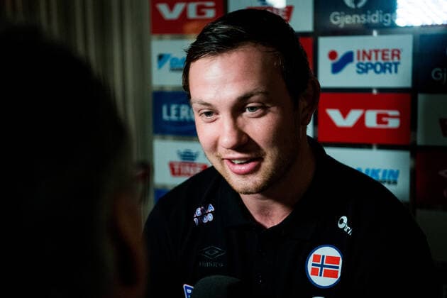 200116 Sander Sagosen is interviewed by the media during a press meeting with Norway during the EHF European Handball Championship on January 16, 2020 in Malmö Photo Ludvig Thunman BILDBYRAN code LT 35703 bbeng ehf euro 2020 em 2020 european mens handball championship 2020 handball handball handball em 2020 handball handball em 2020 norway norway press meeting press meeting,  Copyright: LUDVIGxTHUNMAN BB200116LT009