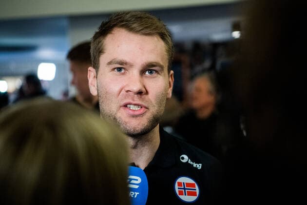 200116 Petter overby was interviewed by the media during a press meeting with Norway during the EHF European Handball Championship on January 16, 2020 in Malmö Photo Ludvig Thunman BILDBYRAN code LT 35703 bbeng ehf euro 2020 em 2020 european mens handball championship 2020 handball handball handball em 2020 handball handball em 2020 norway norway press meeting press meeting,  Copyright: LUDVIGxTHUNMAN BB200116LT071
