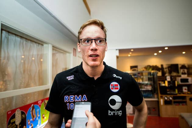 200116 Magnus Gullerud was interviewed by the media during a press meeting with Norway during the EHF European Handball Championship on January 16, 2020 in Malmö Photo Ludvig Thunman BILDBYRAN code LT 35703 bbeng ehf euro 2020 em 2020 european mens handball championship 2020 handball handball handball em 2020 handball handball em 2020 norway norway press meeting press meeting,  Copyright: LUDVIGxTHUNMAN BB200116LT076