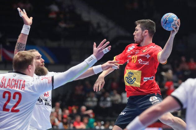 Men s EHF Euro 2020 - Spain v Czech Republic 16.01.2020., Wiener Stadthalle, Vienna, Ausrtia - Men s EHF Euro 2020, Main Round, group 1, 1st round, Spain - Czech Republic. Alex Dujshebaev Dobichevaeva. LukaxStanzl PIXSELL