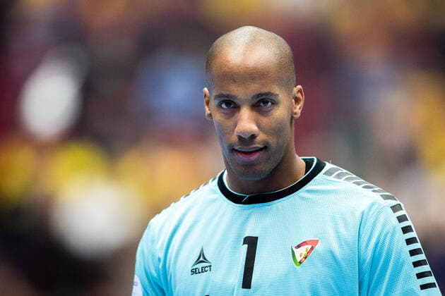 200117 Goalkeeper Alfredo Quintana Bravoof Portugal during the EHF European Handball Championship match between Portugal and Sweden on January 17, 2020 in Malmö Photo Ludvig Thunman BILDBYRAN code LT 35708 bbeng ehf euro 2020 em 2020 european mens handball championship 2020 handball handball handballs in 2020 handball handball em 2020 portugal sweden sweden,  Copyright: LUDVIGxTHUNMAN BB200117LT057