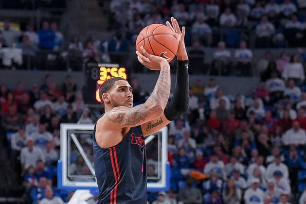 Jan 17, 2020: Dayton Flyers forward Obi Toppin (1) puts up a three point shot during a Atlantic 10 conference game where the Dayton Flyers visited the St. Louis Billikens. Held at Chaifetz Arena in St. Louis, MO CSM NCAA, College League, USA Basketball 2020: Dayton vs SLU Jan 17 - ZUMAc04_ 20200117_zaf_c04_092 Copyright: xRichardxUlreichx