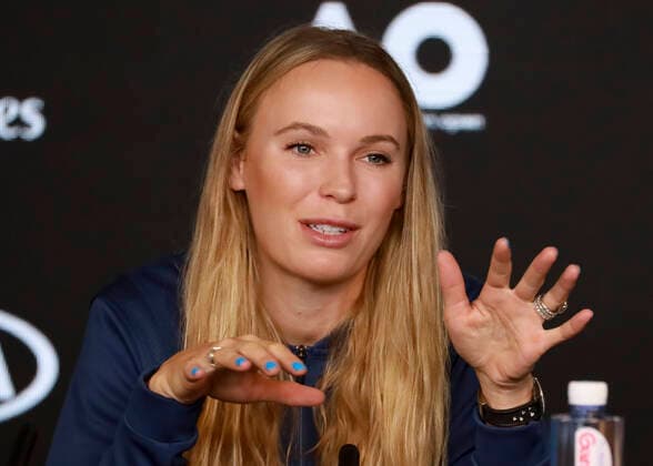 Caroline Wozniacki DEN Tennis Australian Open 2020 Grand Slam ITF ATP WTA Melbourne Park Melbourne Victoria Australia 18 January 2020 Copyright: xJuergenxHasenkopfx