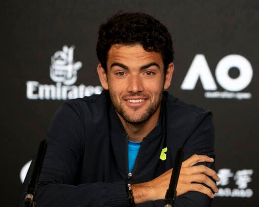 Matteo Berrettini ITA Tennis Australian Open 2020 Grand Slam ITF ATP WTA Melbourne Park Melbourne Victoria Australia 18 January 2020 Copyright: xJuergenxHasenkopfx