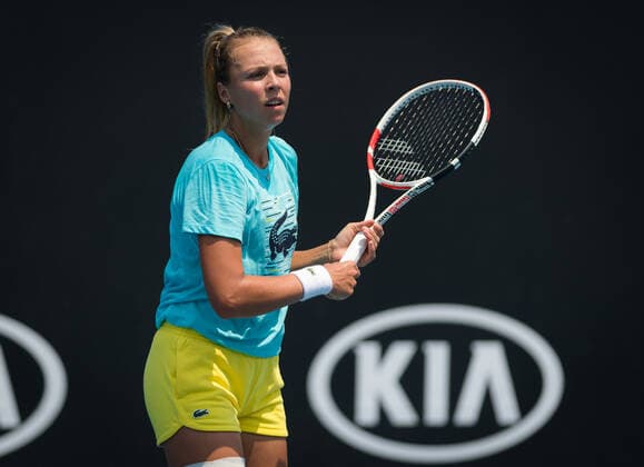 January 18, 2020, Melbourne, AUSTRALIA: Anett Kontaveit of Estonia during practice at the 2020 Australian Open Grand Slam tennis tournament 2020 Australian Open, Tennis, Melbourne, Australia, Jan 18 - ZUMAa181 20200118_zaa_a181_060 Copyright: xAFP7x