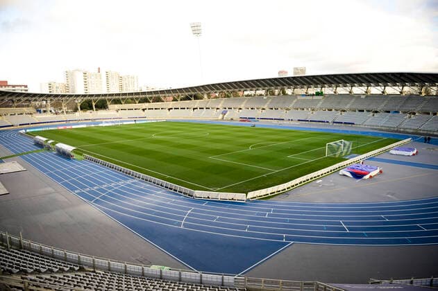 vue Generale du stade Charlety vide en configuratiuon Coupe de France de Footbvall FOOTBALL : Paris FC vs ASSE - 1 16 de Finale de Coupe de France - Paris - 18 01 2020 JBAutissier Panoramic 