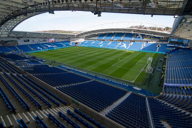 Brighton and Hove Albion v Aston Villa Premier League General view of Brighton and Hove Albion s Amex Stadium before the Premier League match at the American Express Community Stadium, Brighton and Hove Content Not Available For UK Newspapers Copyright: xJeremyxLandeyx FIL-14057-0014