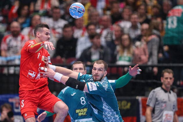 PXL_EURO 2020_Belarus vs Czech Republic 18.01.2020., Wiener Stadthalle, Vienna, Austria - Men s EHF EURO 2020, main round, group I ,match between Belarus and Czech Republic at Wiener Stadthalle. Roman Becvar. LukaxStanzl PIXSELL