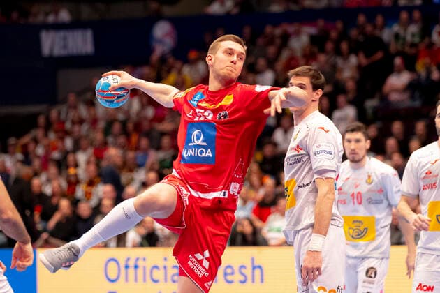 Nikola Bilyk Nr 53, Austria Spain vs. Austria, handball, main round, EHF Euro 2020, 18 01 20 Vienna Vienna Austria Copyright: xAgentur54Gradx xFelixxKoenigx