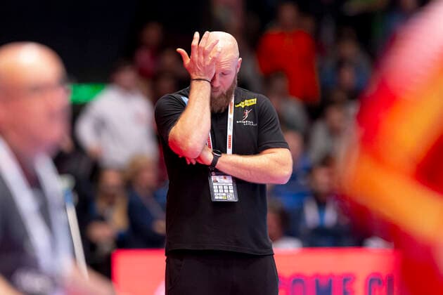 Ales Pajovic coach, Austria is depressed depressed disappointed Spain vs. Austria, Handball, main round, EHF Euro 2020, 18 01 20 Vienna Vienna Austria Copyright: xAgentur54Gradx xFelixxKoenigx