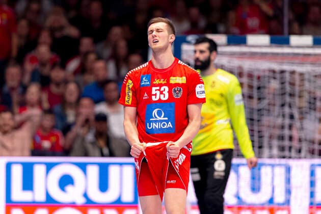 Nikola Bilyk Nr 53, Austria is depressed depressed disappointed Spain vs Austria, Handball, main round, EHF Euro 2020, 18 01 20 Vienna Vienna Austria Copyright: xAgentur54Gradx xFelixxKoenigx