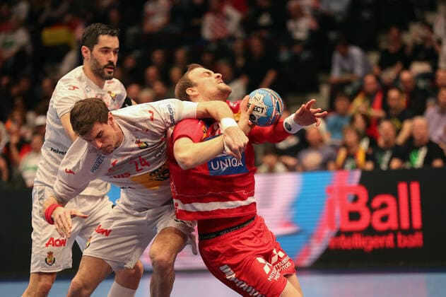 Spain Austria, EHF Euro 2020 Gerald Zeiner Austria 28 , Morros de Argila Viran Spain 24 ,, Vienna Vienna Austria Ice rink