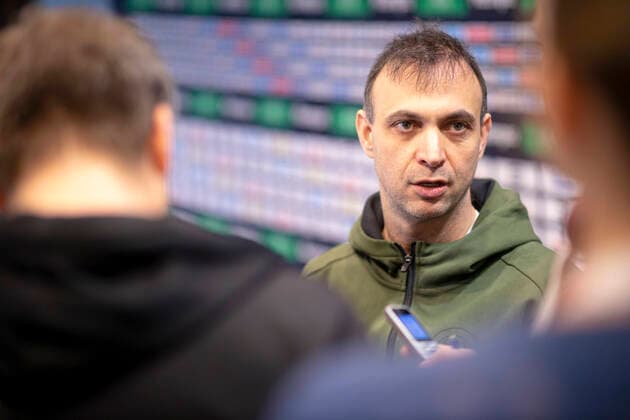 Bob Hanning after the press conference during interviews Press conference of the DHB, Handball, main round, EHF Euro 2020, 19 01 20 Vienna Vienna Austria Copyright: xAgentur54Gradx xFelixxKoenigx