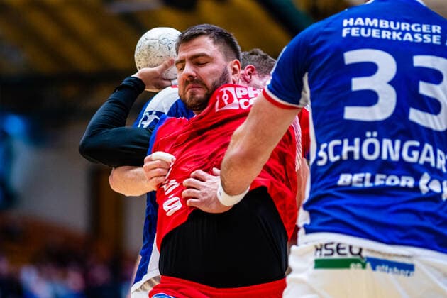 Christoph Theuerkauf 13 TBV Lemgo Lippe during the match HSV Handball and TBV Lemgo Lippe at the Peugeot Cup 2020 in the Anhalt Arena on 19 January 2020 in Dessau Rosslau, Saxony Anhalt, Germany
