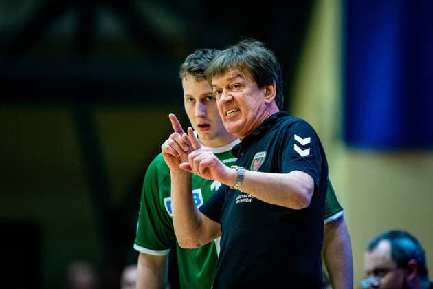 Coach Velimir Petkovic Foxes Berlin during the match Foxes Berlin and HSV Handball at the Peugeot Cup 2020 in the Anhalt Arena on 19 January 2020 in Dessau Rosslau, Saxony Anhalt, Germany