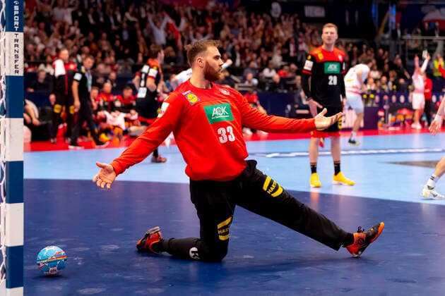 Andreas Wolff No 33, Germany is depressed depressed disappointed Austria vs. Germany, Handball, main round, EHF Euro 2020, 20 01 20 Vienna Vienna Austria Copyright: xAgentur54Gradx xFelixxKoenigx