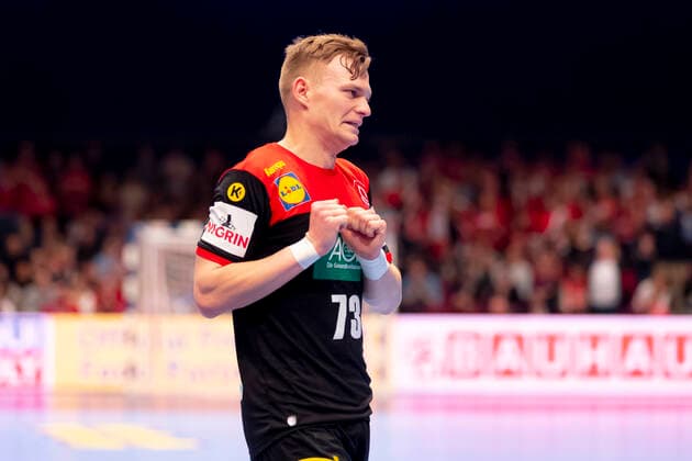 Timo Kastening Nr 73, Germany is depressed depressed disappointed Austria vs Germany, Handball, main round, EHF Euro 2020, 20 01 20 Vienna Vienna Austria Copyright: xAgentur54Gradx xFelixxKoenigx