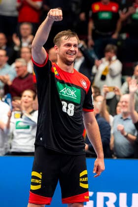Handball, Men EM 2020, Main Round, Group 1, Austria Germany Fabian Böhm Boehm Germany TSV Hannover Joy Emotion Vienna Stadthalle Vienna Austria