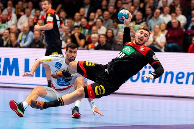 Handball, Men EM 2020, Main Round, Group 1, Austria Germany Jannik Kohlbacher Germany Rhein Neckar Loewen Vienna Stadthalle Vienna Austria