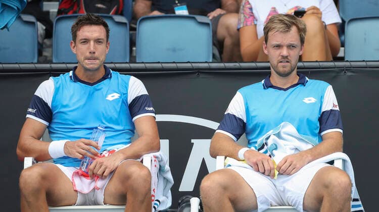 Andreas Mies Kevin Krawietz GER , Double Tennis Australian Open 2020 Grand Slam ATP WTA Melbourne Park Melbourne Victoria Australia 22 January 2020 Copyright: xJuergenxHasenkopfx