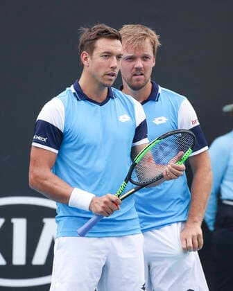 Andreas Mies Kevin Krawietz GER , Double Tennis Australian Open 2020 Grand Slam ATP WTA Melbourne Park Melbourne Victoria Australia 22 January 2020 Copyright: xJuergenxHasenkopfx