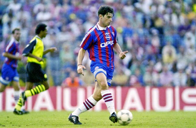 Football, Fuji Cup, Germany, Men, Season 1995 1996, Bor Dortmund Bayern Munich Ciriaco Sforza FCB , Action