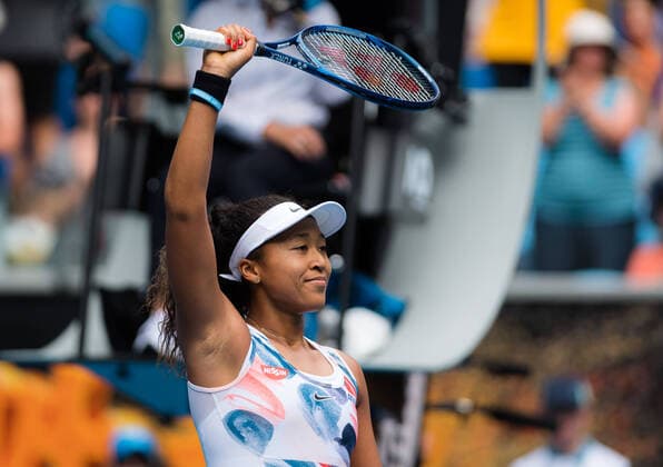 January 22, 2020, Melbourne, AUSTRALIA: Naomi Osaka of Japan celebrates during her second round match at the 2020 Australian Open Grand Slam tennis tournament against Saisai Zheng of China 2020 Australian Open, Tennis, Melbourne, Australia, Jan 22 - ZUMAa181 20200122_zaa_a181_046 Copyright: xAFP7x