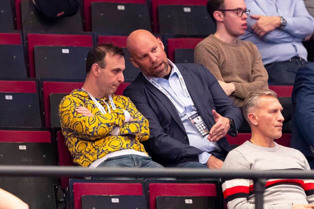 Bob Hanning and Axel Kromer during the game on the stands Czech Republic vs. Germany, Handball, main round, EHF Euro 2020, 22 01 20 Vienna Vienna Austria Copyright: xAgentur54Gradx xFelixxKoenigx