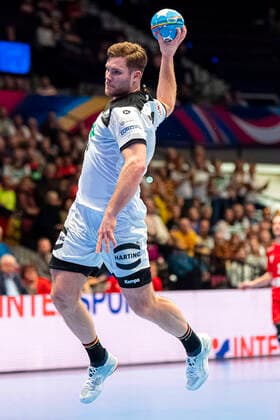 Handball, Men EM 2020, Main Round, Group 1, Czech Republic Germany Johannes Golla Germany SG Flensburg Vienna Stadthalle Vienna Austria