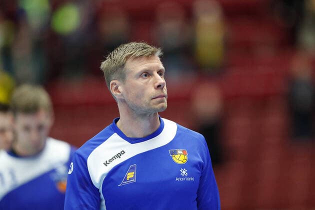 Gudjon Valur SIgurdsson (Islande Iceland) HANDBALL : suede vs islande - ehf euro 2020 - main round - 22 01 2020 BertrandDelhomme Panoramic 