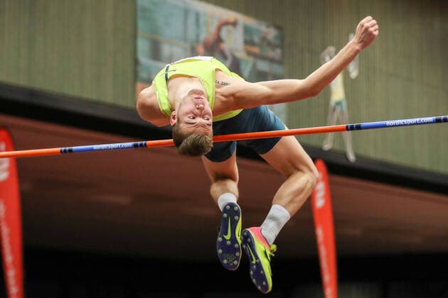 High jump with music Meeting 2020 Cologne Norbert Kobielski POL Cologne, Germany 22 January 2020 High jump with music Meeting 2020 Cologne Copyright: xBEAUTIFULxSPORTS Footcornerx