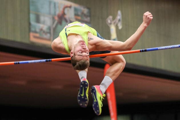 High jump with music Meeting 2020 Cologne Norbert Kobielski POL Cologne, Germany 22 January 2020 High jump with music Meeting 2020 Cologne Copyright: xBEAUTIFULxSPORTS Footcornerx