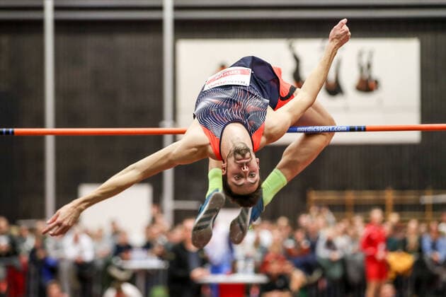 High jump with music Meeting 2020 Cologne Bram Ghuys BEL Cologne, Germany 22 January 2020 High jump with music Meeting 2020 Cologne Copyright: xBEAUTIFULxSPORTS Footcornerx