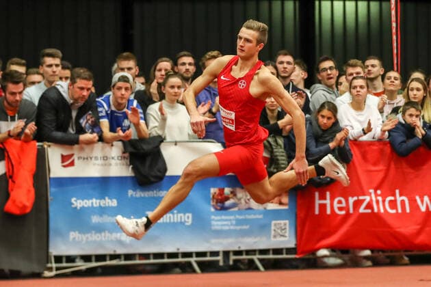 High Jump with Music Meeting 2020 Cologne Torsten Sanders GER TSV Bayer 04 Leverkusen Cologne, Germany 22 January 2020 High Jump with Music Meeting 2020 Cologne Copyright: xBEAUTIFULxSPORTS Footcornerx