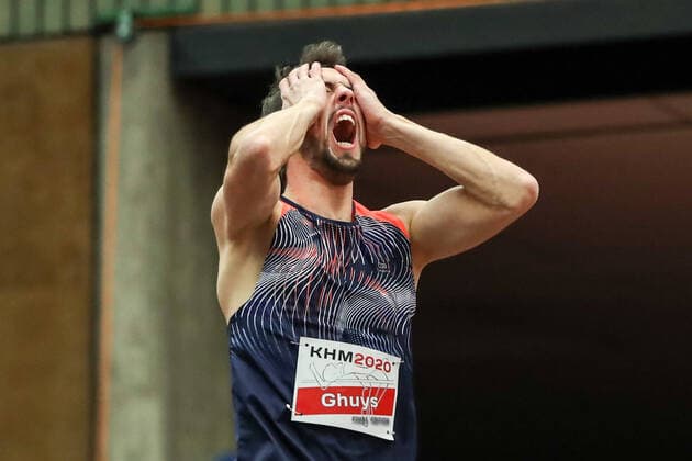 High jump with music Meeting 2020 Cologne Bram Ghuys BEL Cologne, Germany 22 January 2020 High jump with music Meeting 2020 Cologne Copyright: xBEAUTIFULxSPORTS Footcornerx