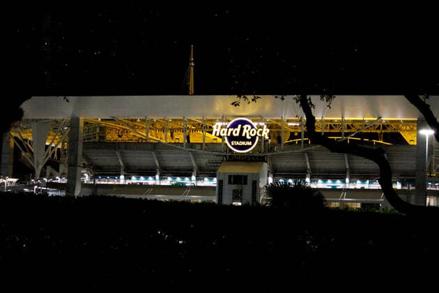 Miami: Hard Rock Stadium The Hard Rock stadium this Thursday night (23) where the Superbowl LIV 2020 will take place on February 2nd. United States NiyixFote Thenews2 PacificxPress
