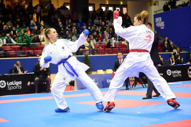 Gwendoline Philippe (Fra) -61kg KARATE : Open de Paris 2020 - Karate - 25 01 2020 JBAutissier Panoramic 