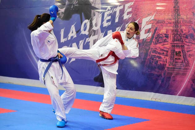 Laura Sivert (Fra) -61kg KARATE : Open de Paris 2020 - Karate - 25 01 2020 JBAutissier Panoramic 