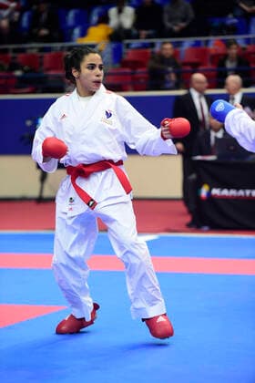 Laura Heurtault (Fra) -61kg KARATE : Open de Paris 2020 - Karate - 25 01 2020 JBAutissier Panoramic 