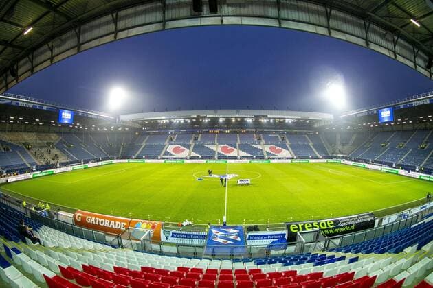 HEERENVEEN, Abe Lenstra Stadium, 25-01-2020 , season 2019 2020 , Dutch Eredivisie. stadium overview during the match Heerenveen - AZ Heerenveen - AZ  x6478757x Copyright: