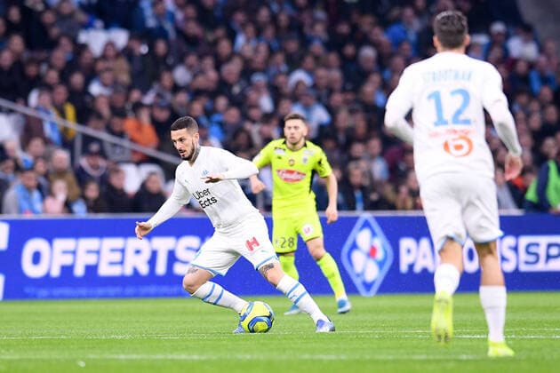 09 DARIO BENEDETTO (OM) FOOTBALL : Marseille vs Angers - Ligue 1 Conforama - 25 01 2020 FEP Panoramic 