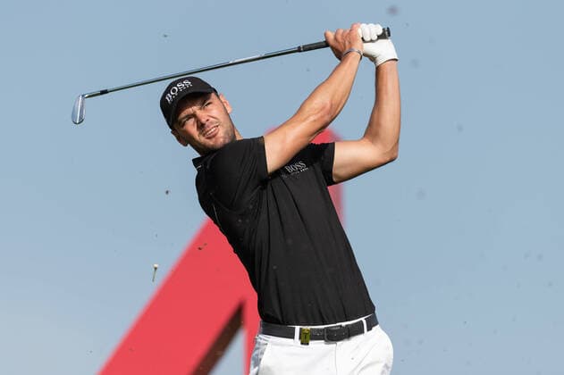 Martin Kaymer of Germany tees off at the fourth hole in the final round during the PGA, Golf Herren European Tour Dubai Desert Classic at Emirates Golf Club, Dubai, UAE on 26 January 2020. Copyright: xGrantxWinterx 26070243